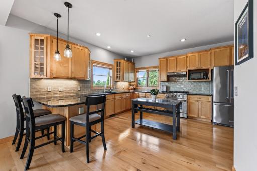 Quality craftsmanship shows in this chef's kitchen!