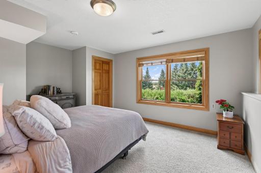 Lower level bedroom #4 with big windows!