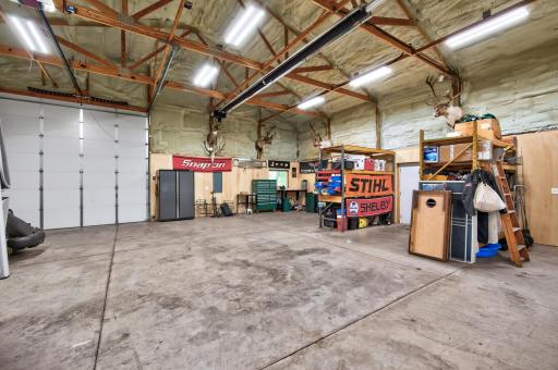Storage galore with space to work on your hobbies.