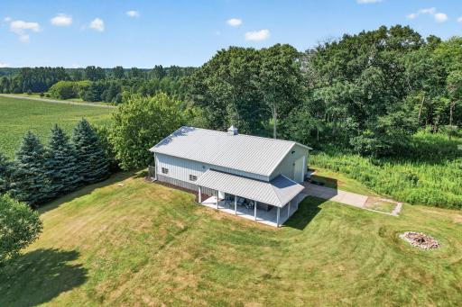 Aerial view of Pole Building