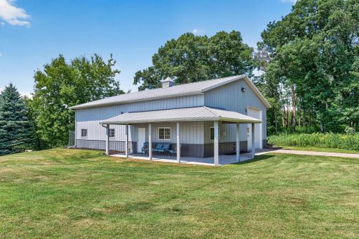 Pole Barn with covered porch space