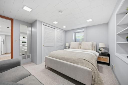Lower level bedroom.