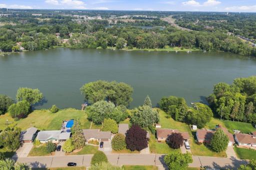 Aerial view of Pike Lake.