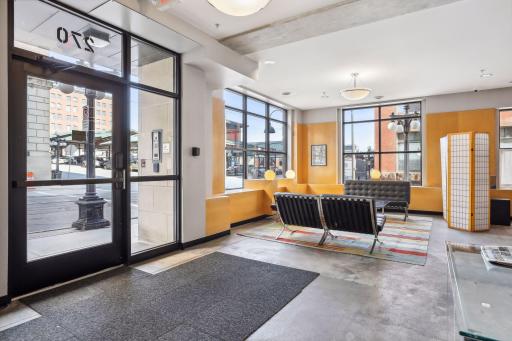 Secure main entrance