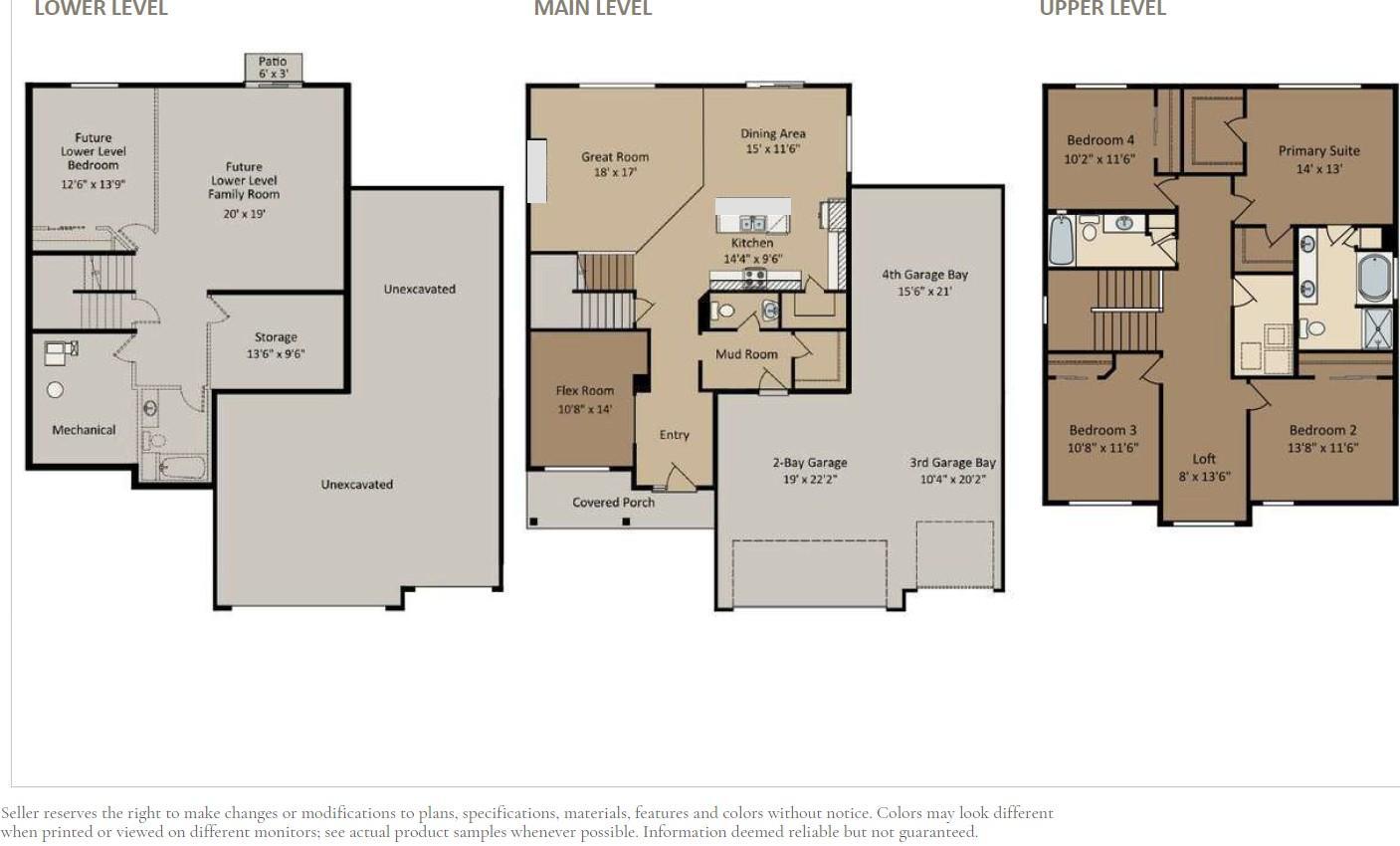Floor Plans - All measurements are approximate.