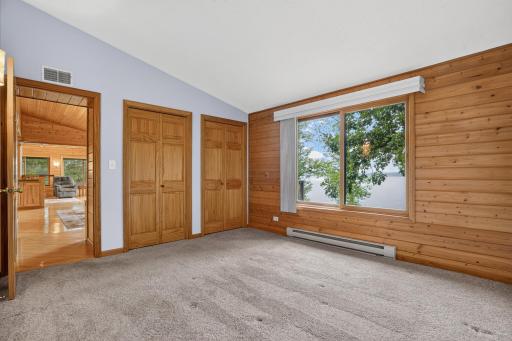 NW Bedroom on lakeside - large closets too.