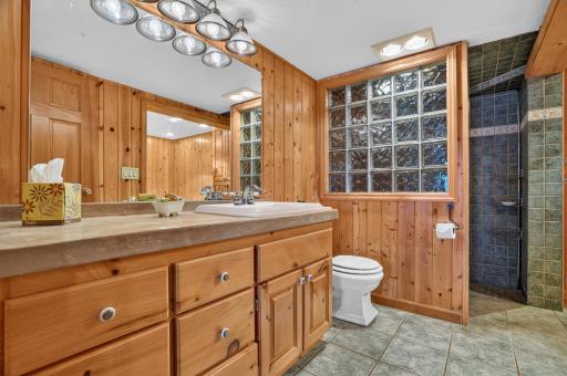 This is a beautiful lower level bathroom - use as a primary with nearby bedroom