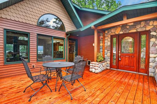 16x16 front partially covered deck.