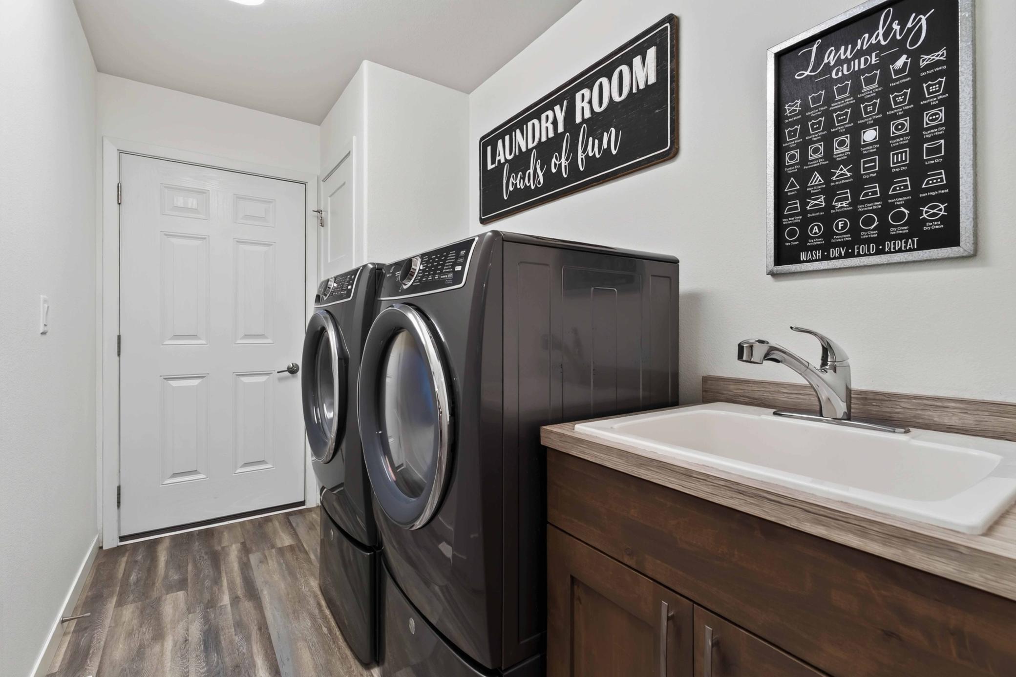 Main Floor Laundry/w Laundry Sink WD Excluded