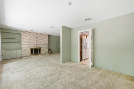 Dining area view to Living Room & Kitchen
