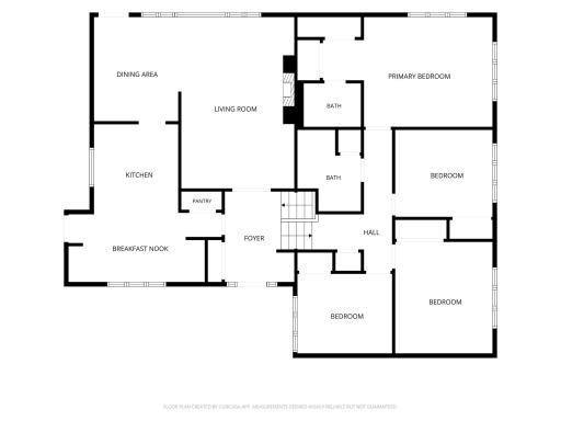 Main level floorplan to Upper level