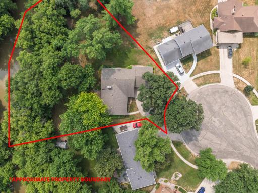 Aerial with approximate boundary lines
