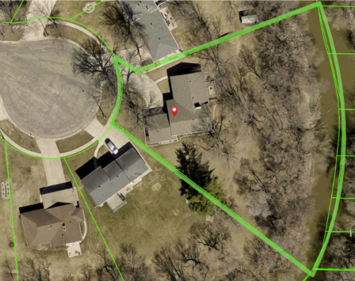 Approximate lot lines GIS Map
