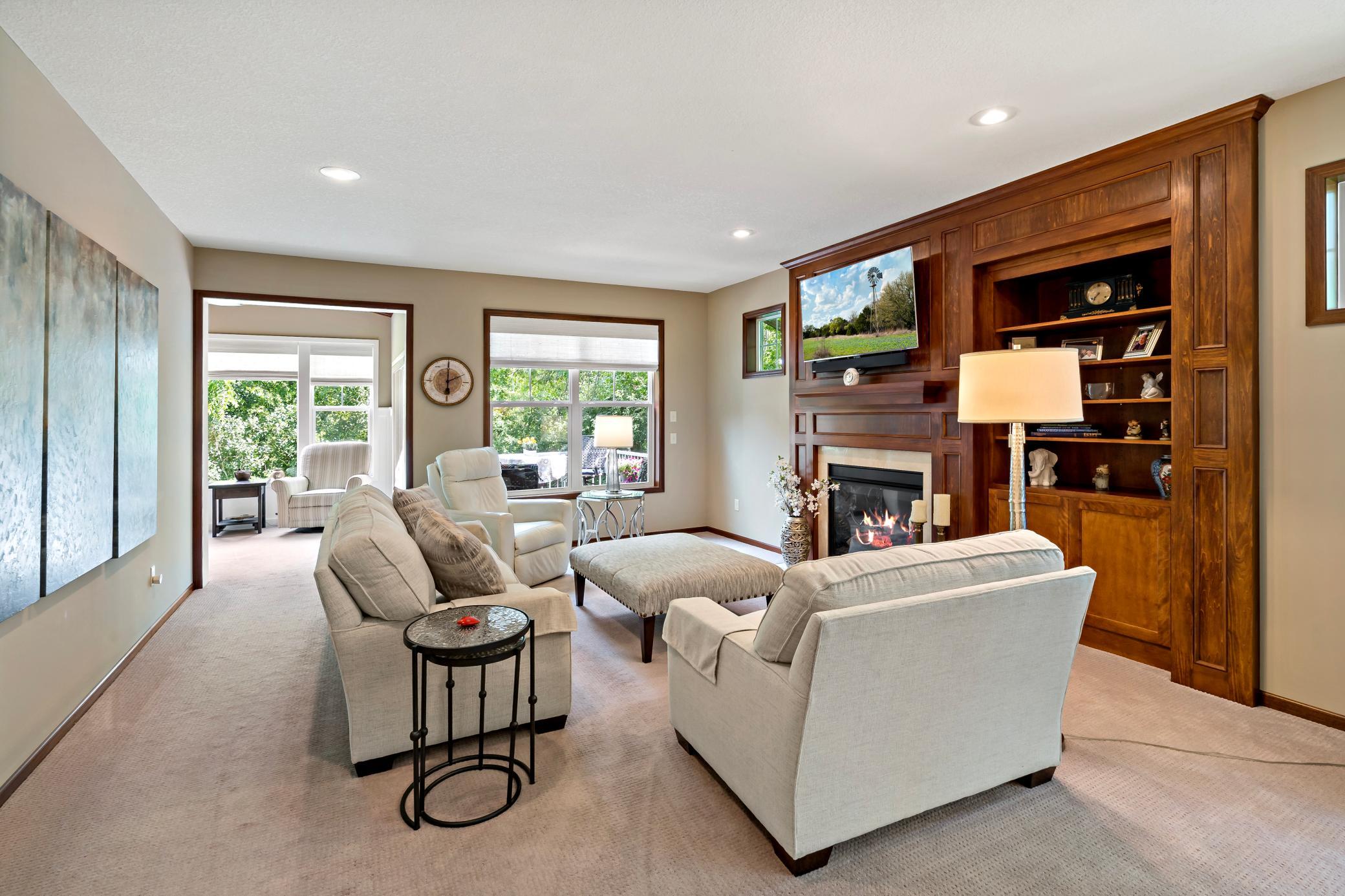 Beyond the high end finishes, note the trees and privacy through the windows.