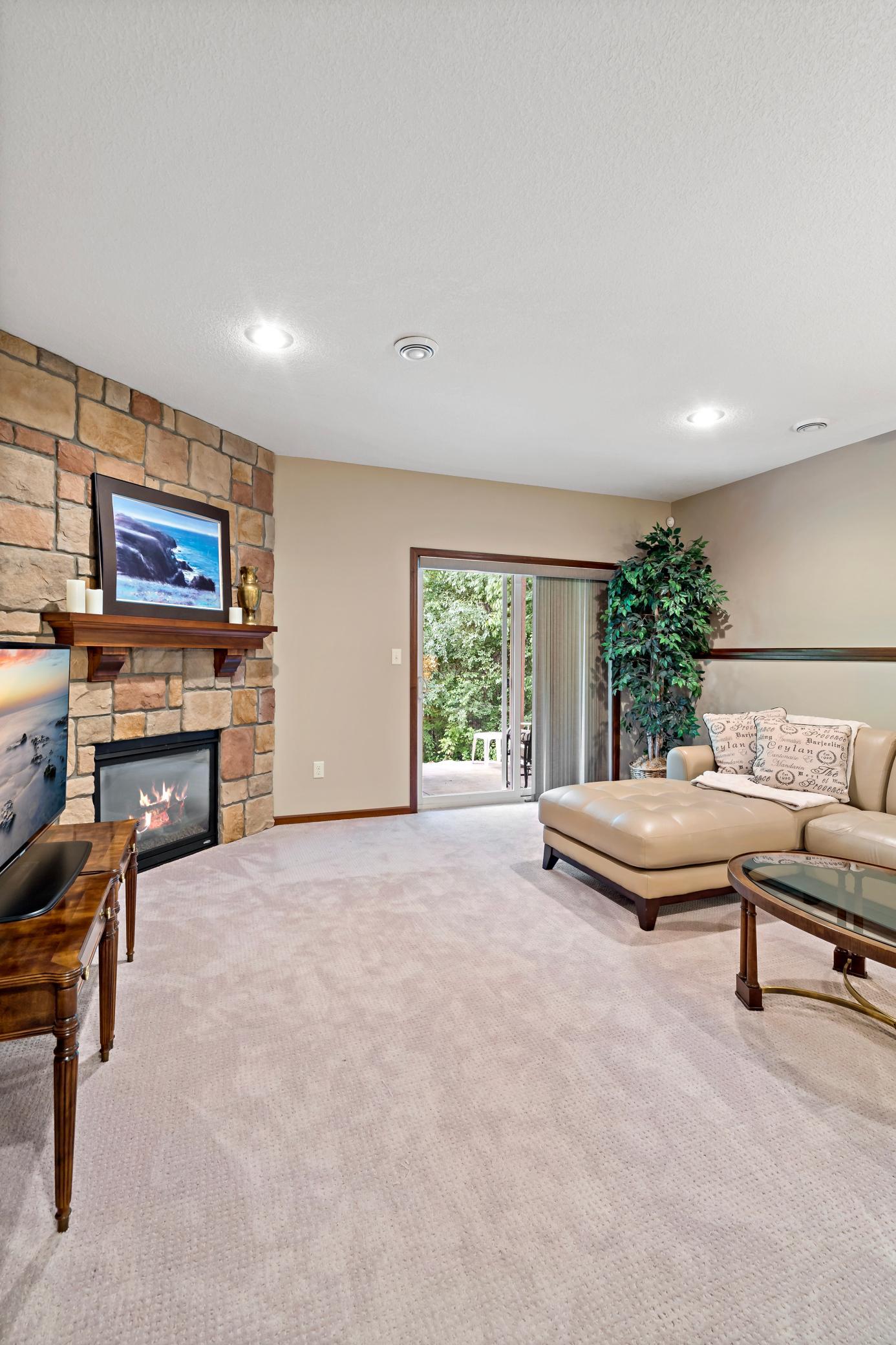 Walk out onto your oversized and private concrete patio
