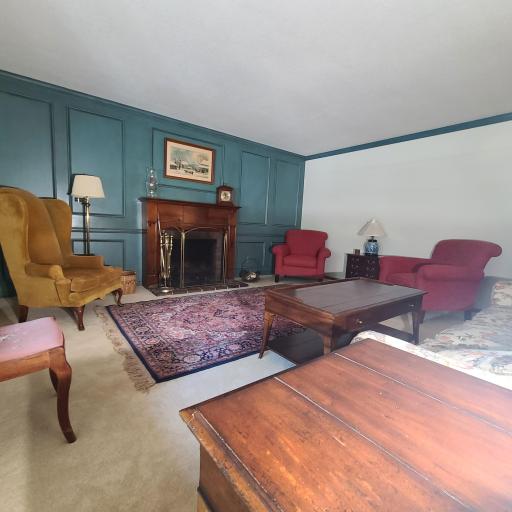 Spacious Sunlit Formal Living Room, Faces South