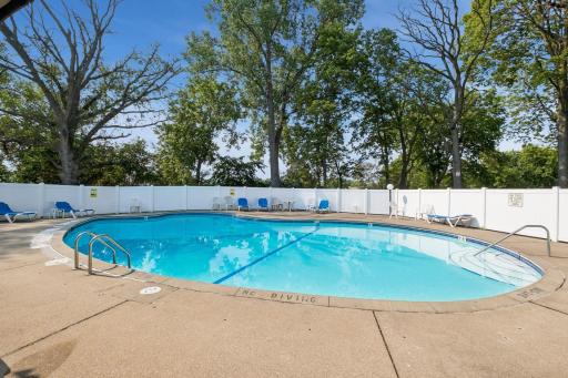 In ground pool, to cool off on those hot days