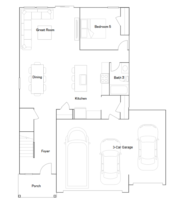 Main level floorplan