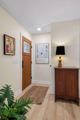 5947 solid wood door and front closet