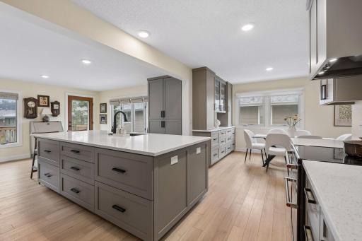 Tons of custom cabinetry