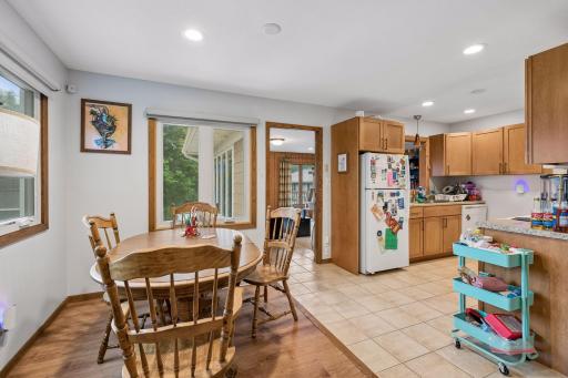 Dining area off the kitchen