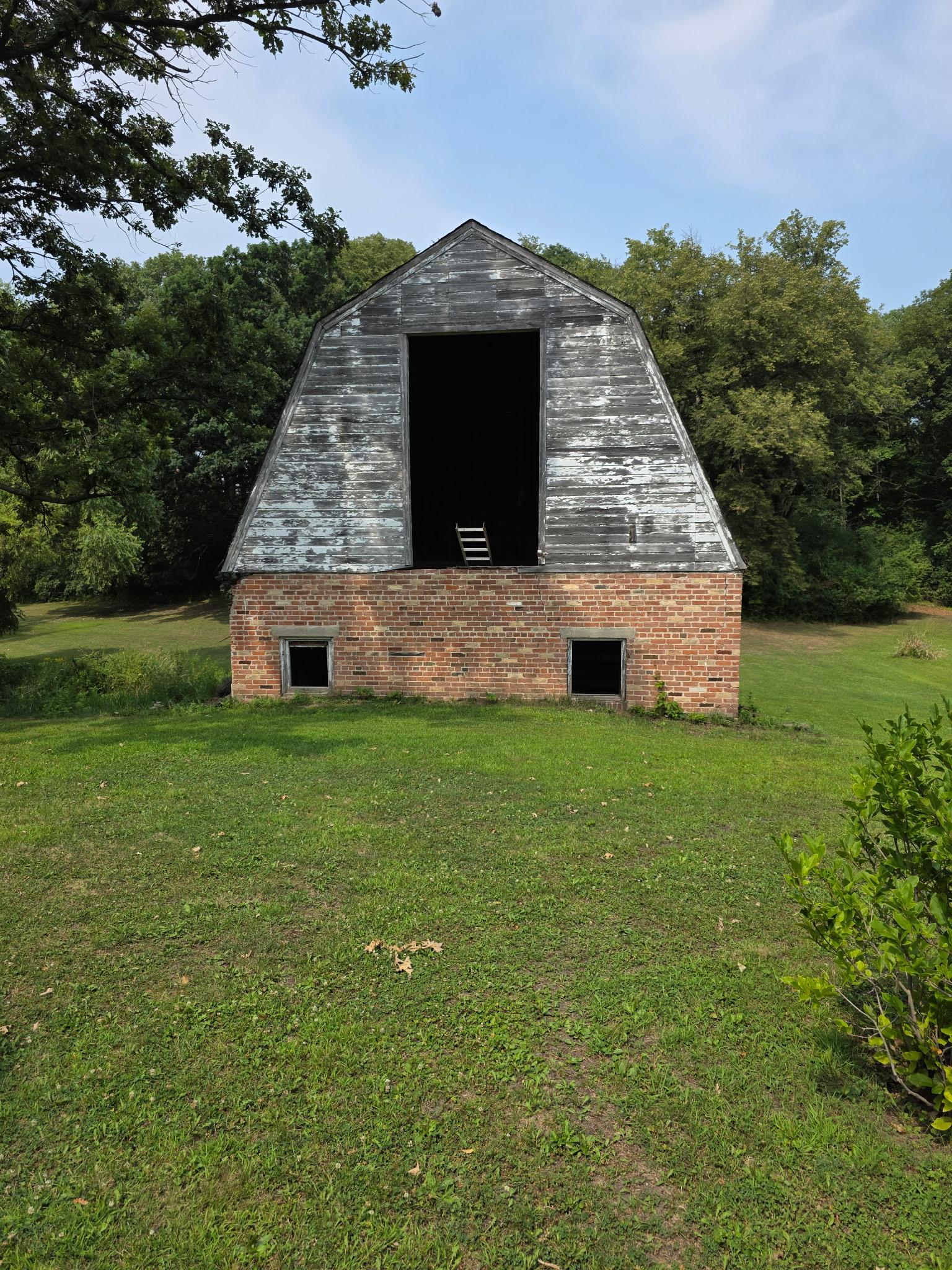 Front of the barn.