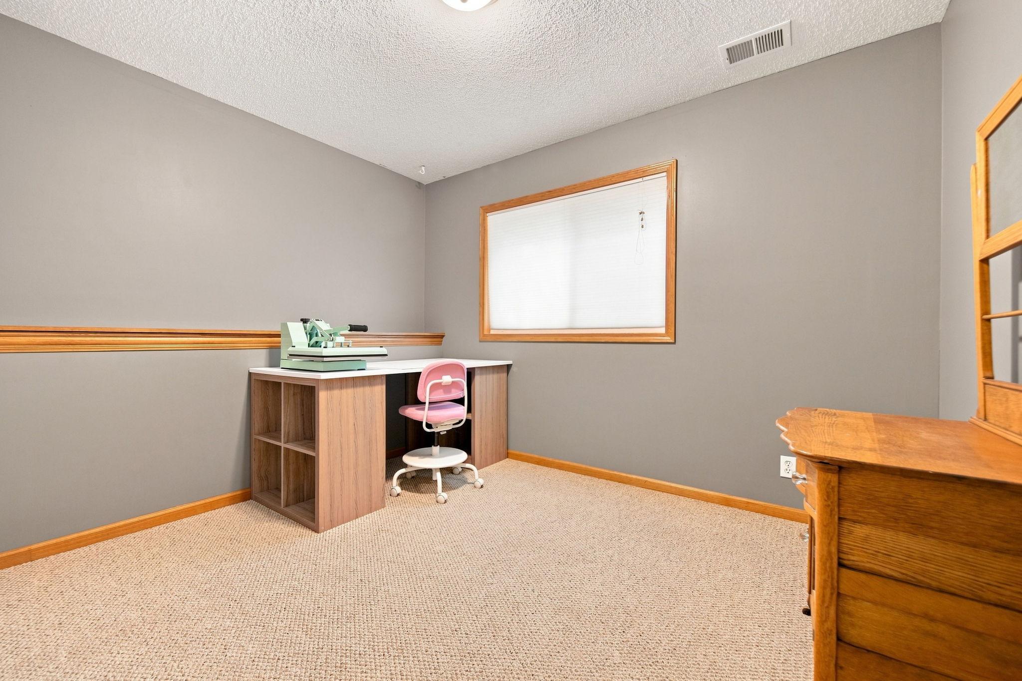 Lower level bedroom.