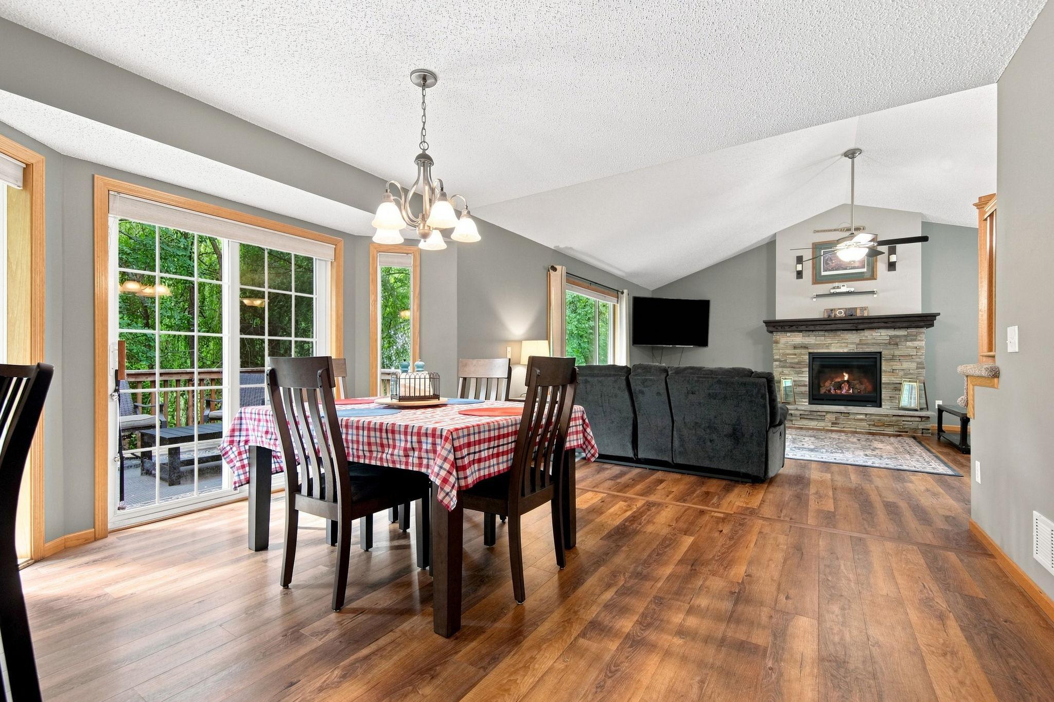 Wide open floor plan! Connecting the kitchen, dining, and living room seamlessly!