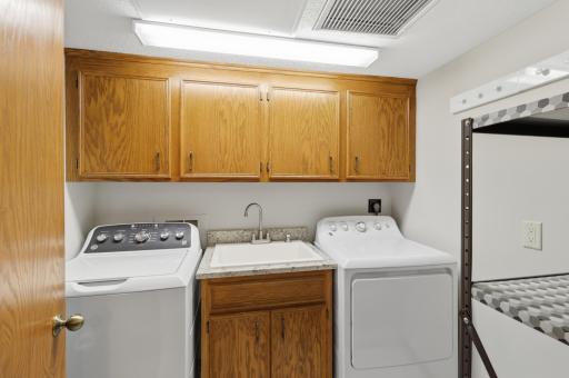 Bright and spacious laundry room.