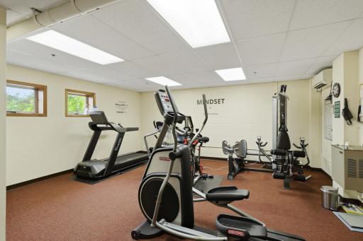 Stay active and fit with access to the community fitness center.