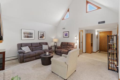 Ideally situated on the top floor, allowing for spectacular vaulted ceilings and natural light.