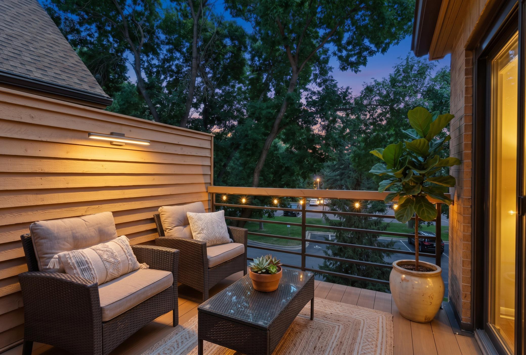 Your own private space to enjoy the outdoors. Virtually staged.