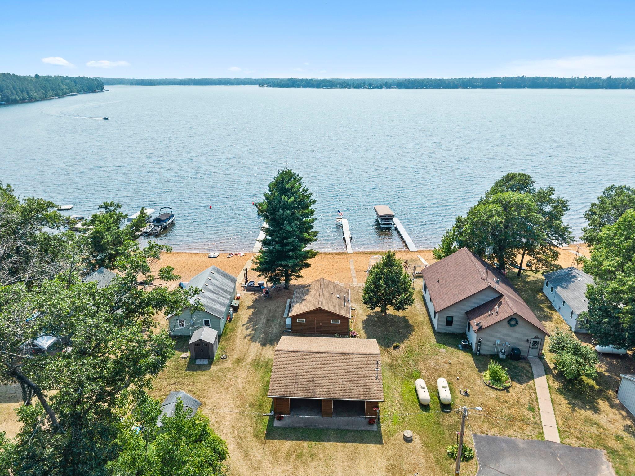 Aerial view of the property
