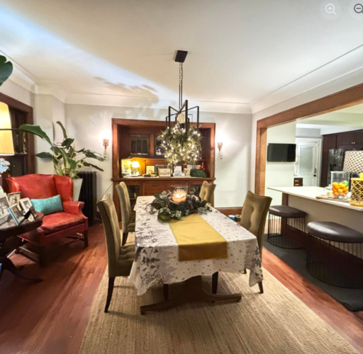 photo of diningroom before piano