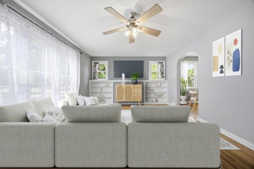 Living Room - Virtually Staged
