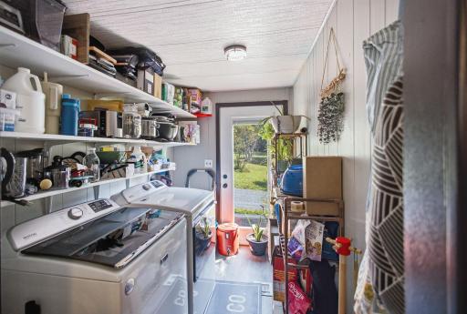Laundry room and outside entry (W/D not included)