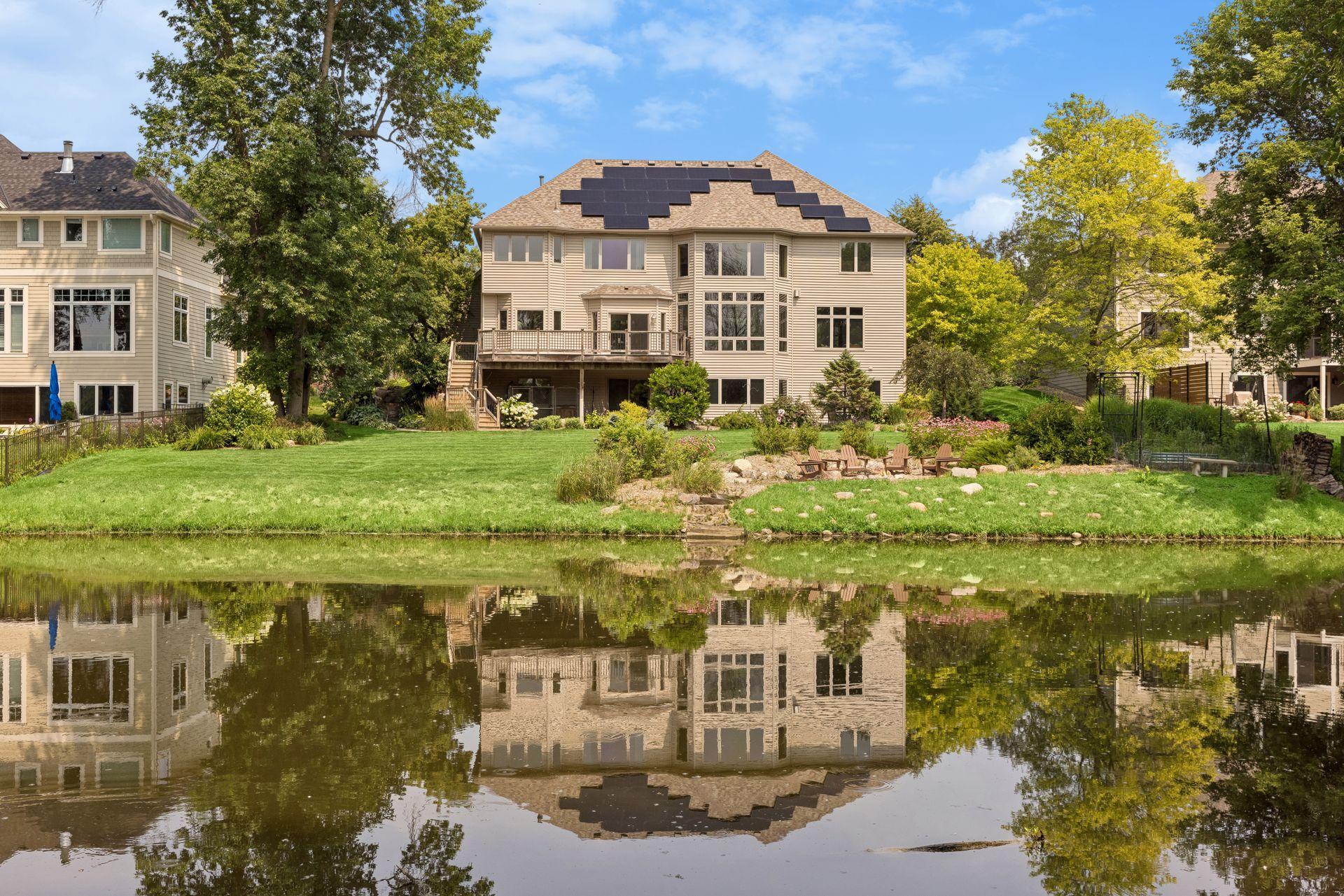 The current owners invested in energy savings with the recent installation of solar panels through a lease program that is transferrable for the buyers to continue.