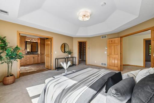 Open concept thoughtful design and flow with 2 sets of french doors