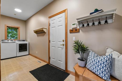Convenient main floor mudroom/laundry area (there is a full sized closet not shown to the Left)