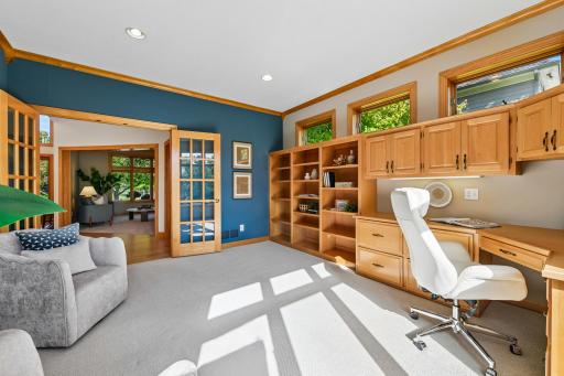 Beautiful custom maple cabinetry and plenty of storage