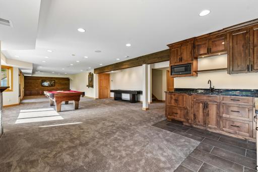 Plenty of room for game and card tables for entertaining.