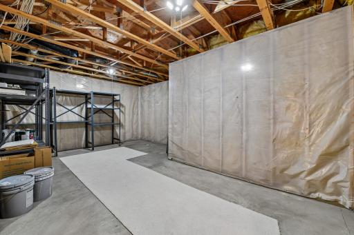 Lower level storage room or a future buyer's potential for added equity with dreaming a bit to finish off this space.