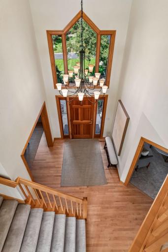 Beautiful view to the foyer at anytime of the day with all of the light.
