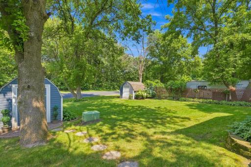 In addition to having the only double lot, you'll also enjoy multiple storage sheds!