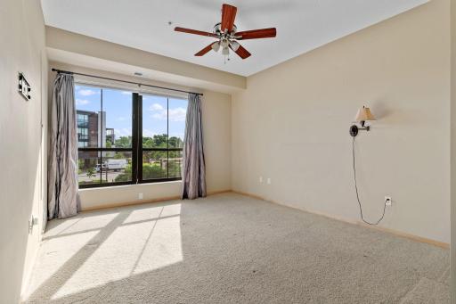 Primary suite with walk-in closet