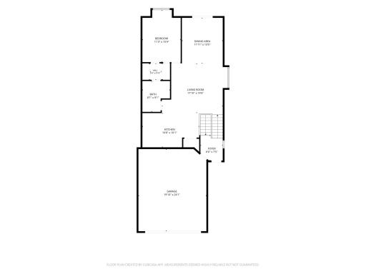 Main to Upper floorplan w/ Garage