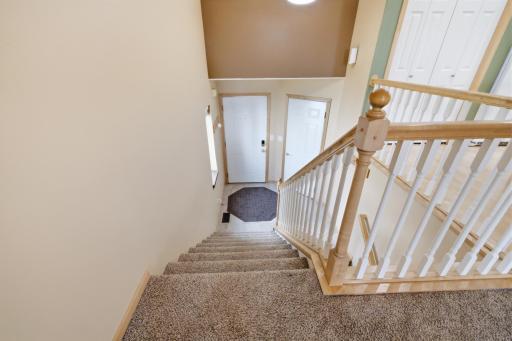 View to Foyer front entry and garage entry