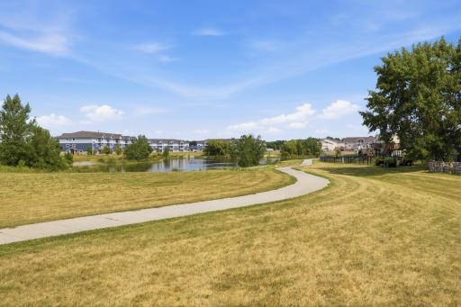 Convenient sidewalks & green space right out your door!