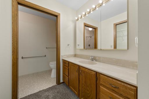 Private 3/4 bath in the second primary suite