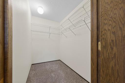 5x8 walk-in closet in the first primary suite